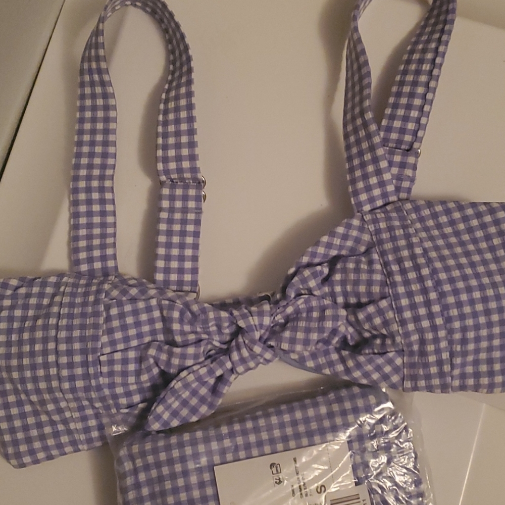 NWT Forever 21 Gingham 2 peice bathing suit - Picture 8 of 10